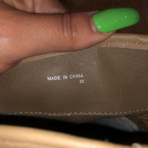 Aldo peep toe ankle boot 4 1/2” heel size 35 US 5 - Picture 5 of 6